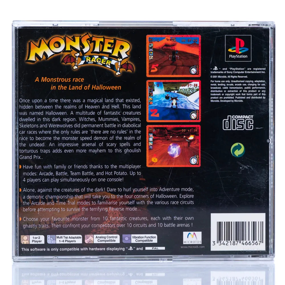 Monster Racer - PS1 spill - Retrospillkongen