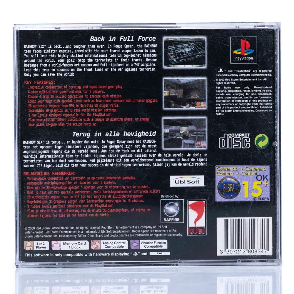 Tom Clancy’s Rainbow Six: Rogue Spear - PS1 spill - Retrospillkongen