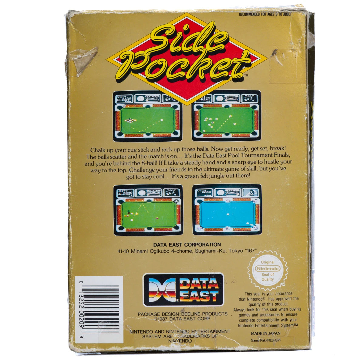 Side Pocket - NES spill (I Eske) - Retrospillkongen