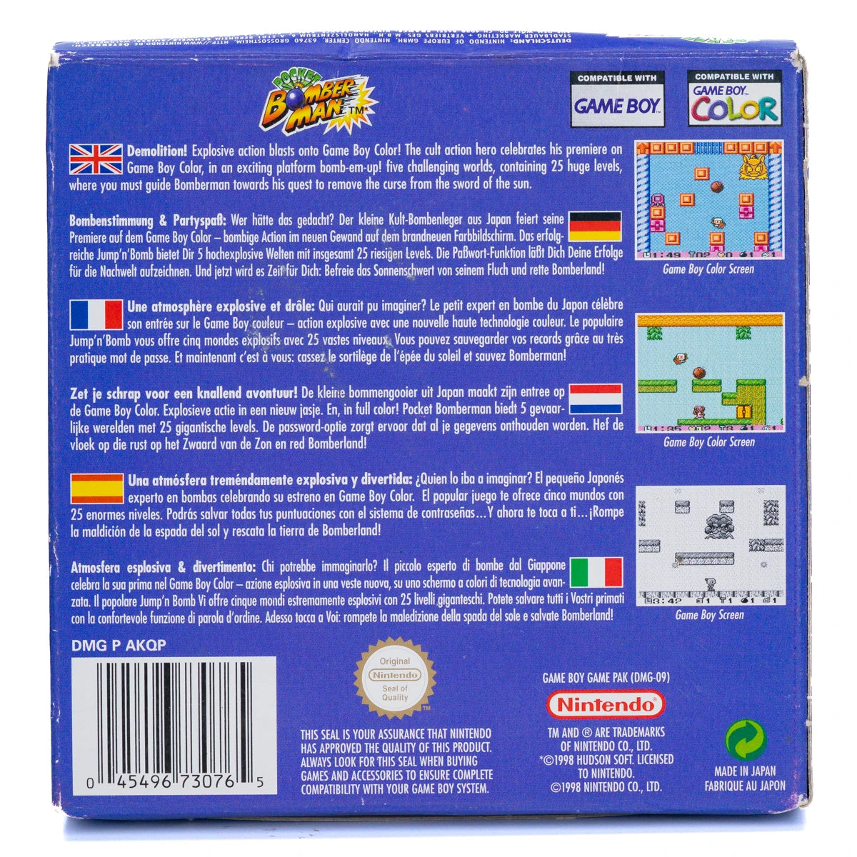 Pocket Bomberman - GBC spill (i Eske) - Retrospillkongen