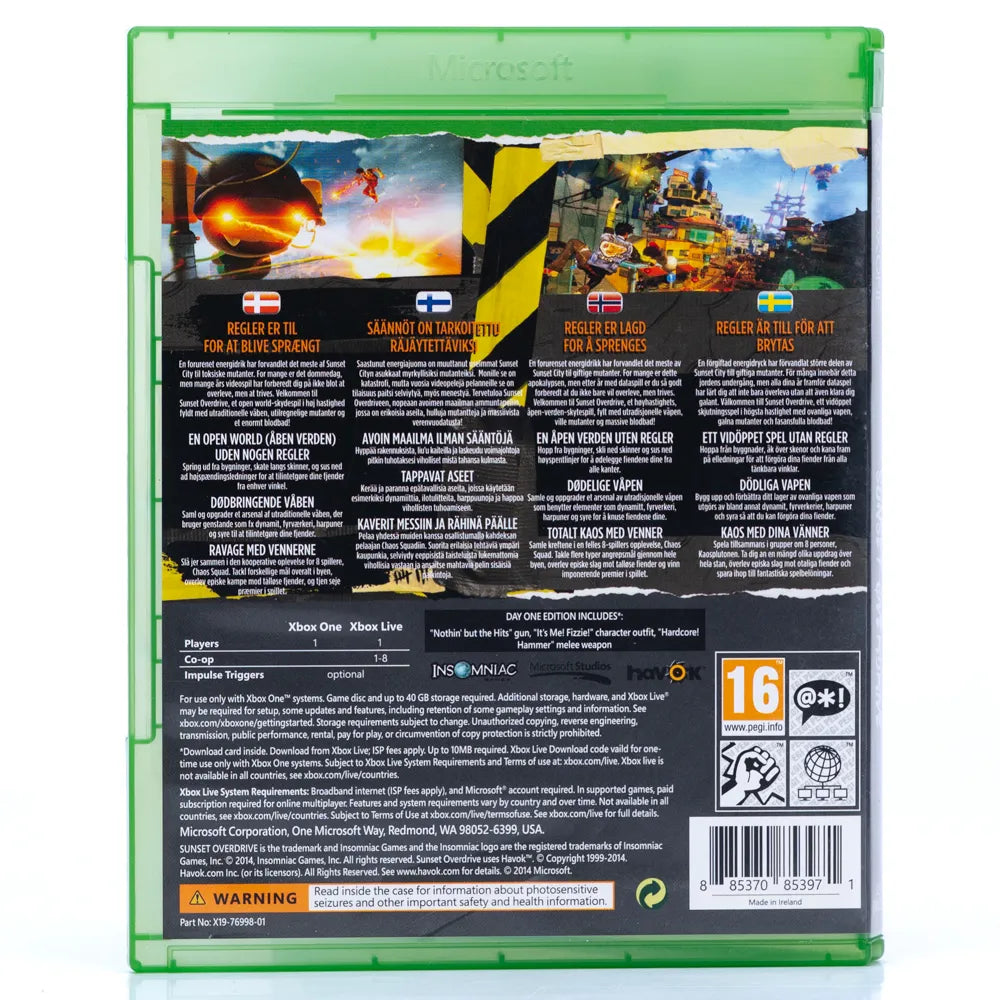 Sunset Overdrive - Xbox One spill - Retrospillkongen