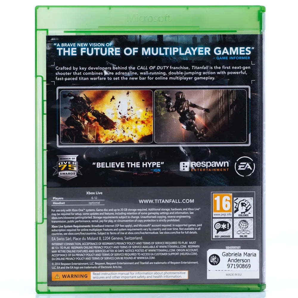 Titanfall - Xbox One spill - Retrospillkongen