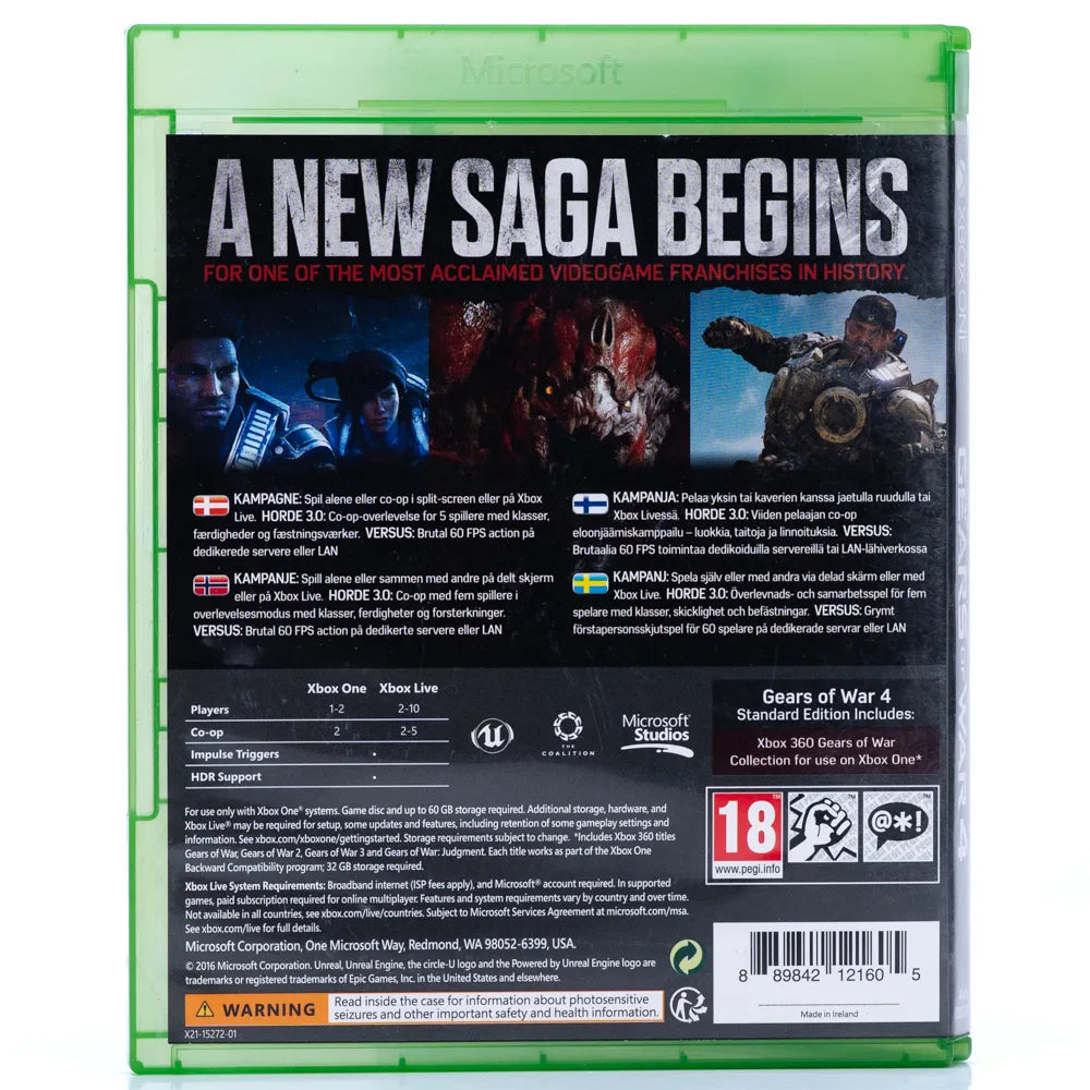 Gears of War 4 - Xbox One spill - Retrospillkongen