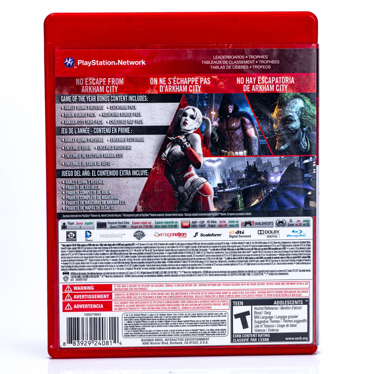 Batman: Arkham City - Game of the Year Edition - PS3 spill - Retrospillkongen
