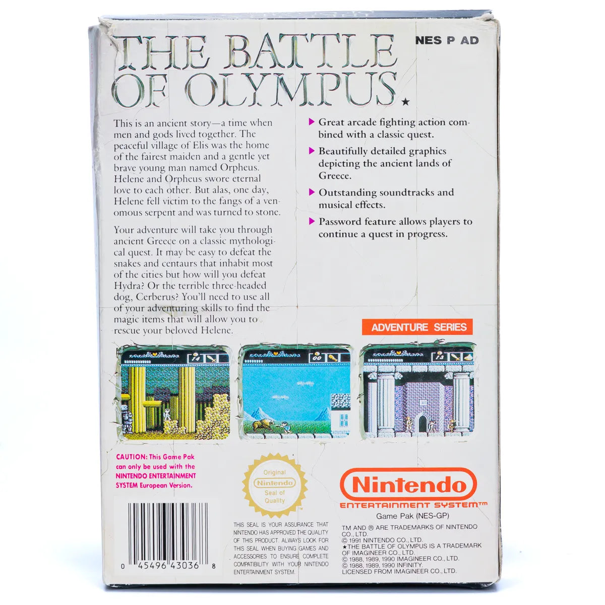 The Battle of Olympus - NES spill (I Eske) - Retrospillkongen