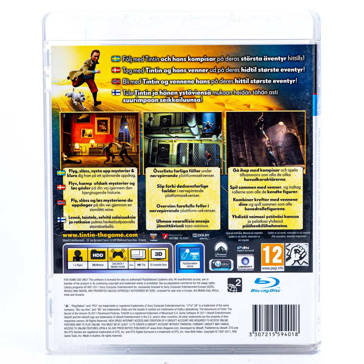 The Adventures of Tintin: The Secret of the Unicorn - PS3 spill - Retrospillkongen