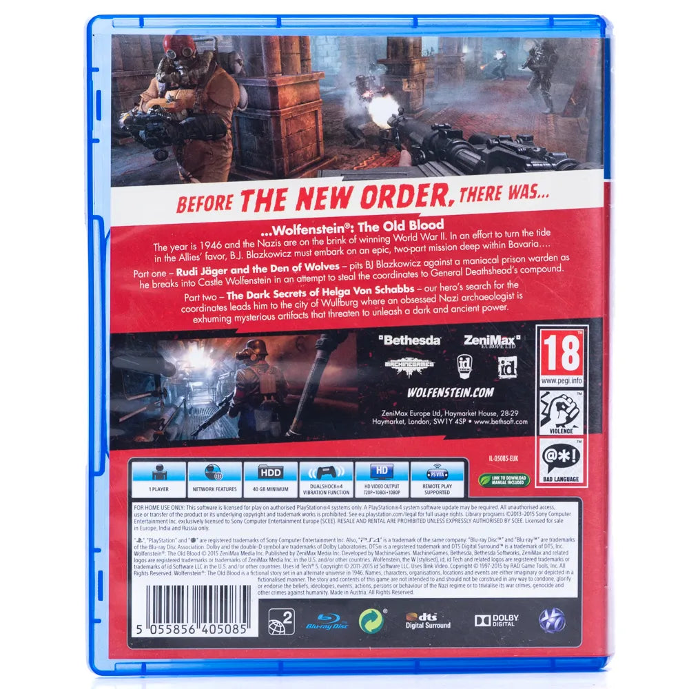 Wolfenstein: The Old Blood - PS4 spill - Retrospillkongen