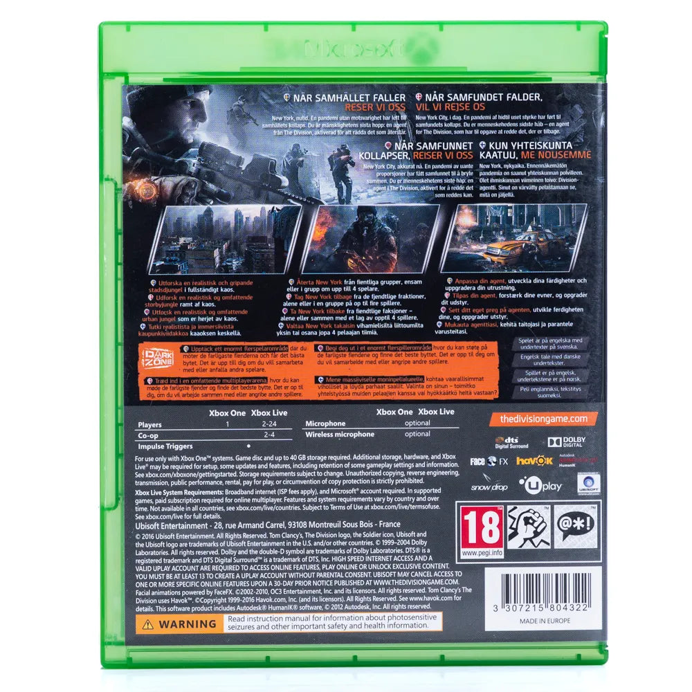 Tom Clancy’s The Division - Xbox One spill - Retrospillkongen