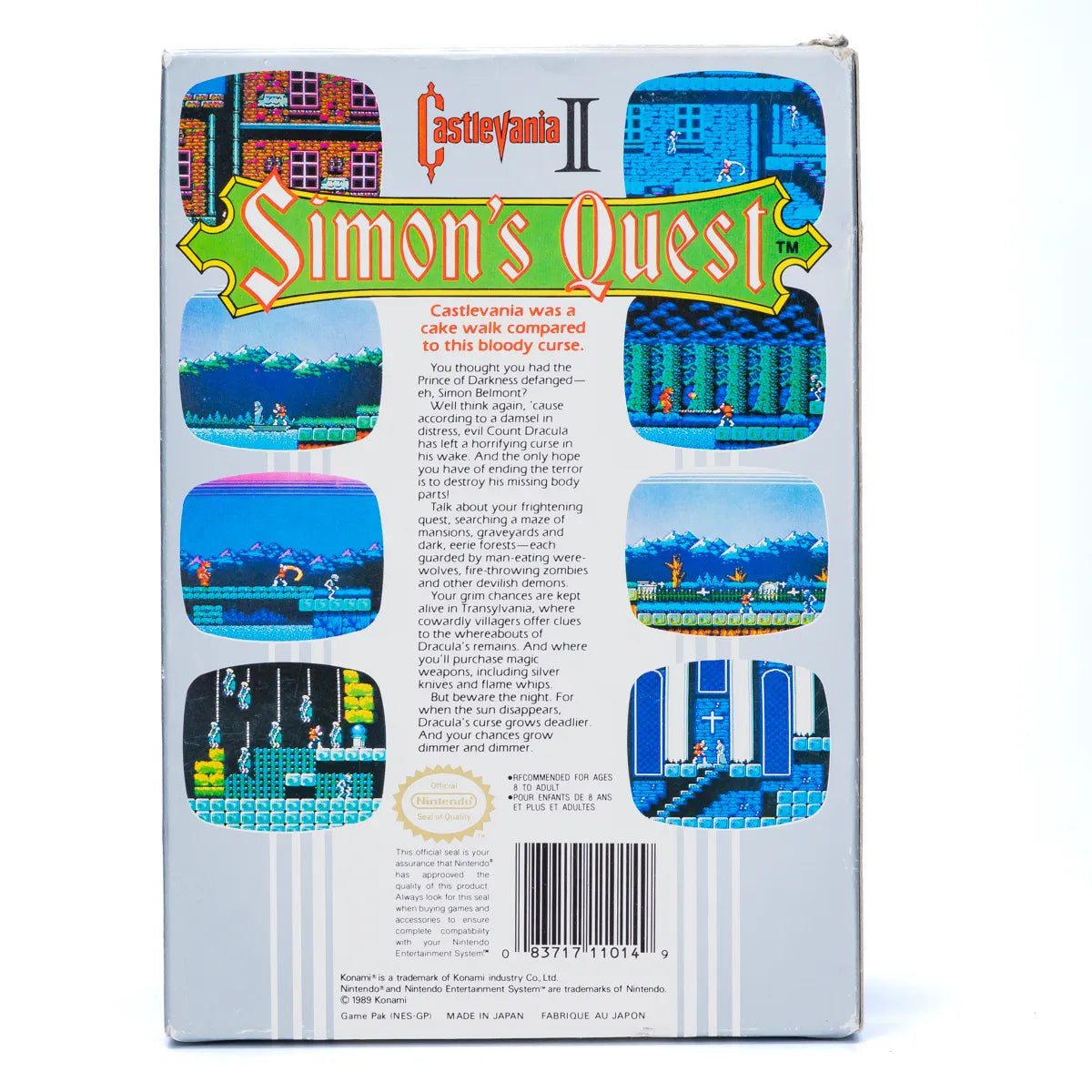 Castlevania II: Simon's Quest - NES spill (I eske) - Retrospillkongen