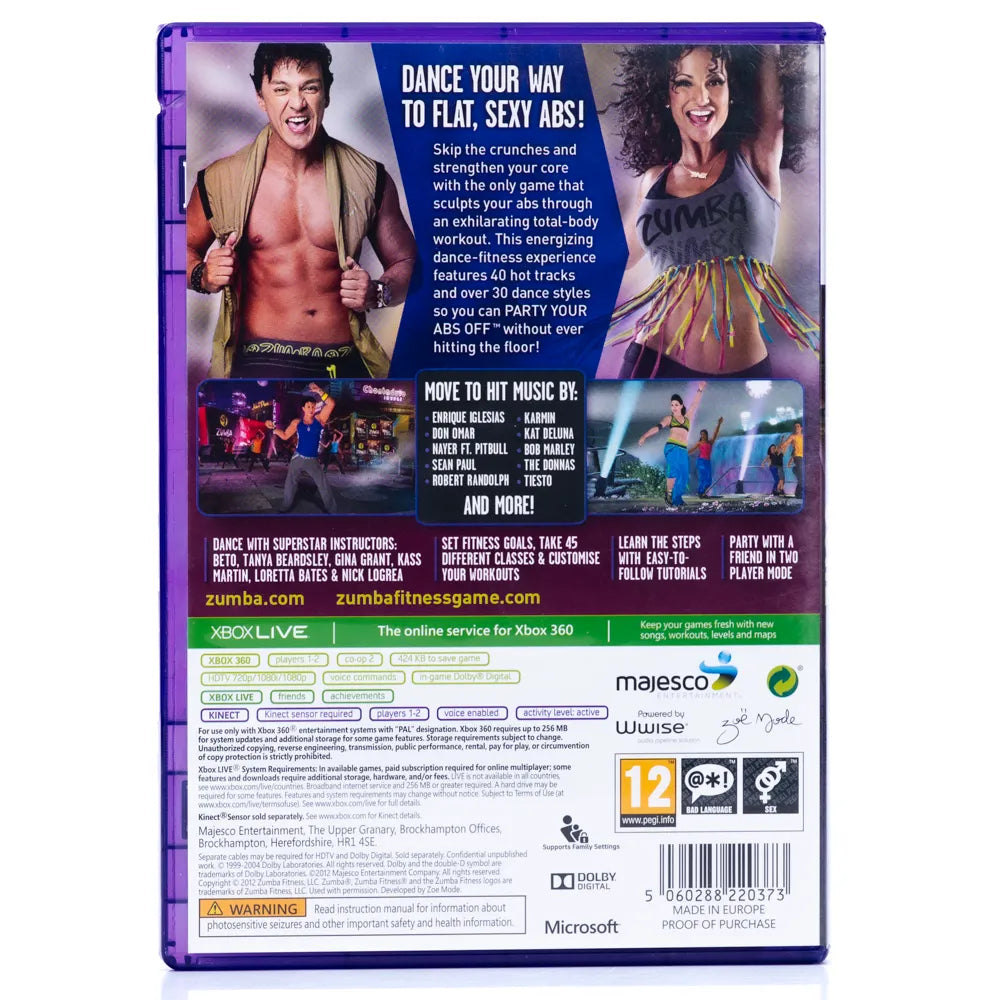 Zumba Fitness Core - Xbox 360 spill - Retrospillkongen