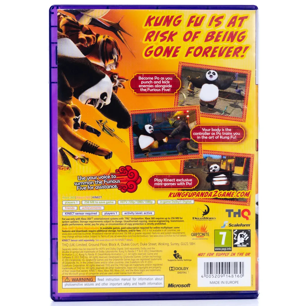 Kung Fu Panda 2 - Xbox 360 spill - Retrospillkongen