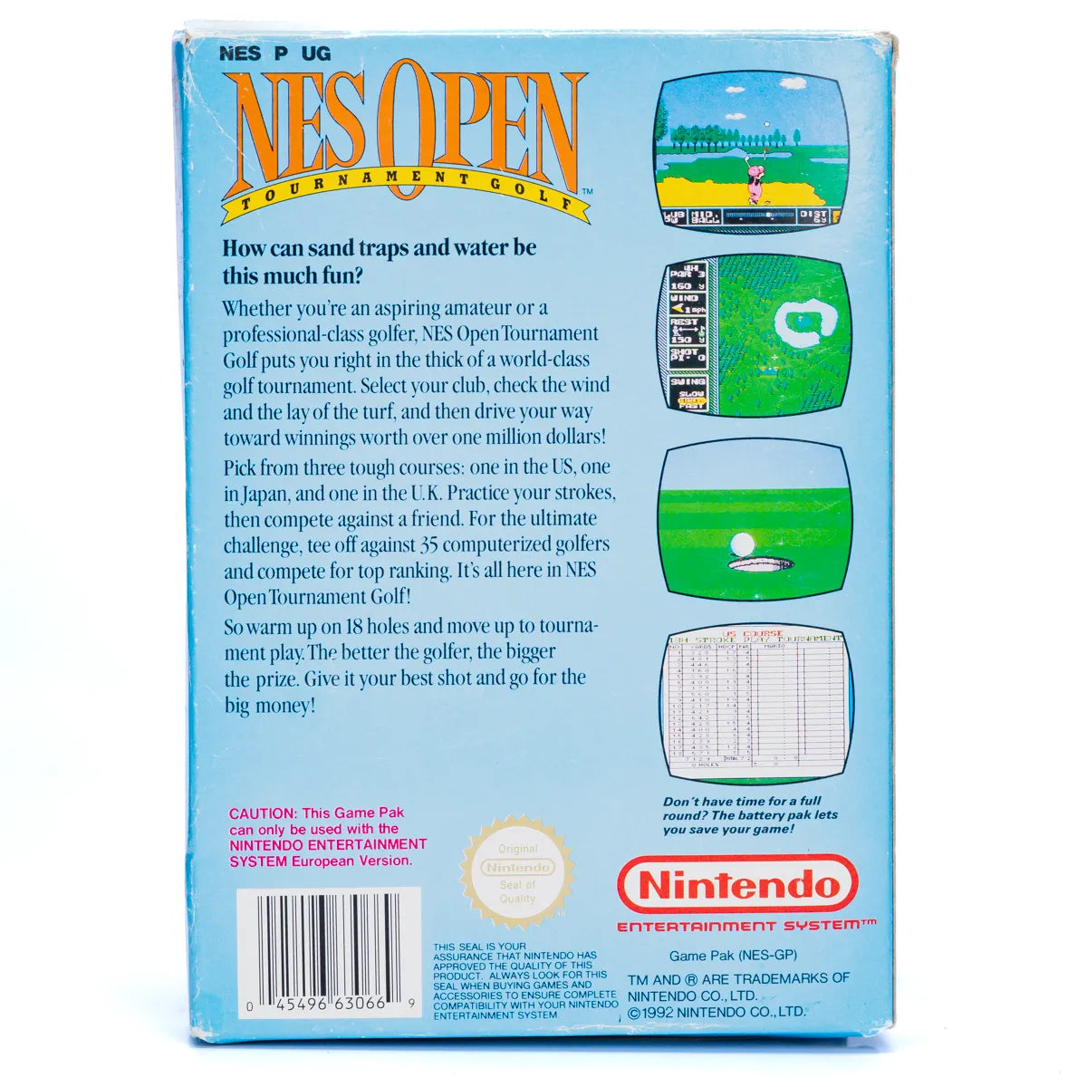 NES Open Tournament Golf - NES spill (I eske) - Retrospillkongen