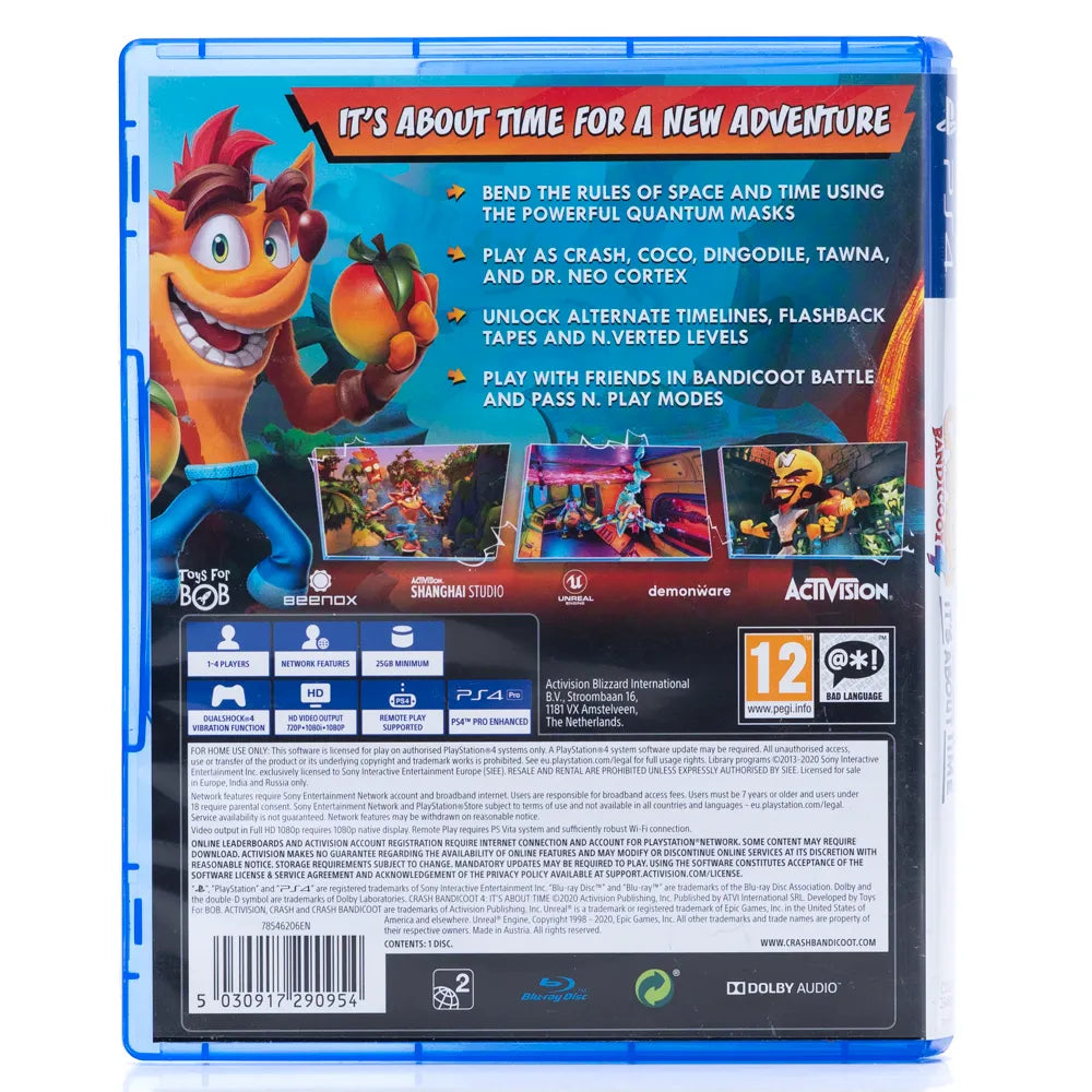 Crash Bandicoot 4: It's About Time - PS4 spill - Retrospillkongen