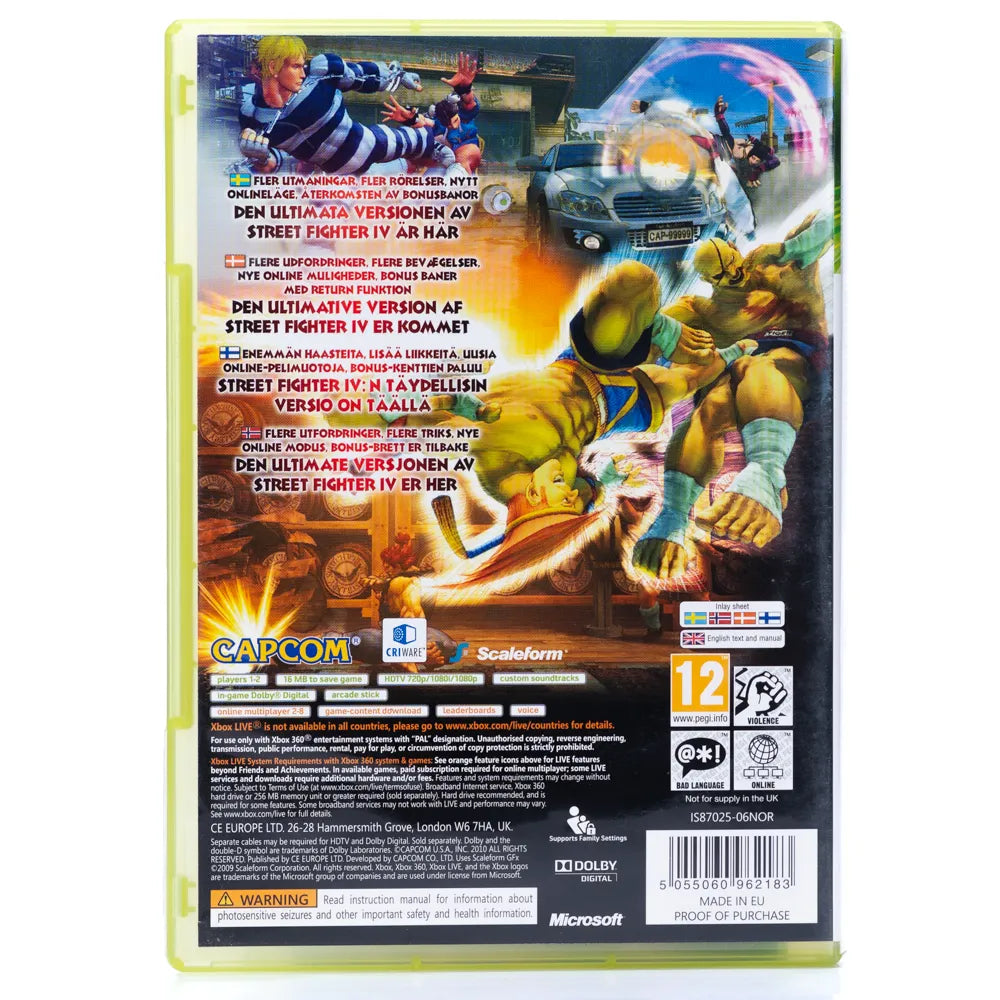 Super Street Fighter IV - Xbox 360 spill - Retrospillkongen