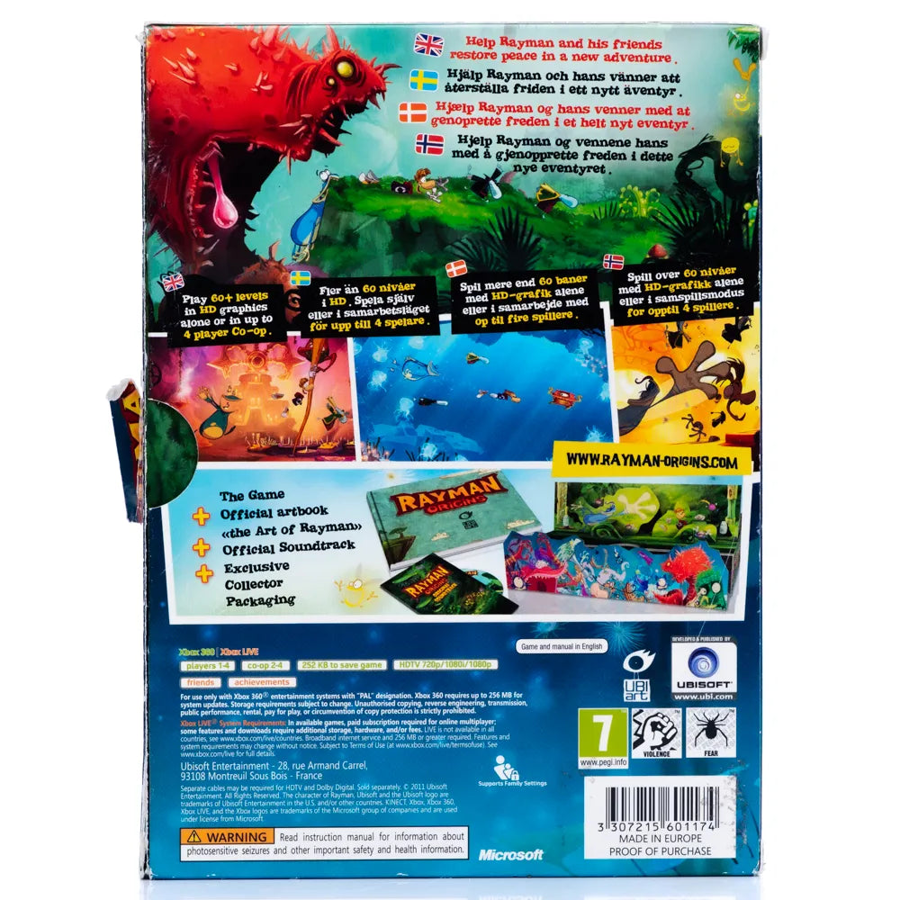 Rayman Origins (Collector's Edition) - Xbox 360 spill - Retrospillkongen