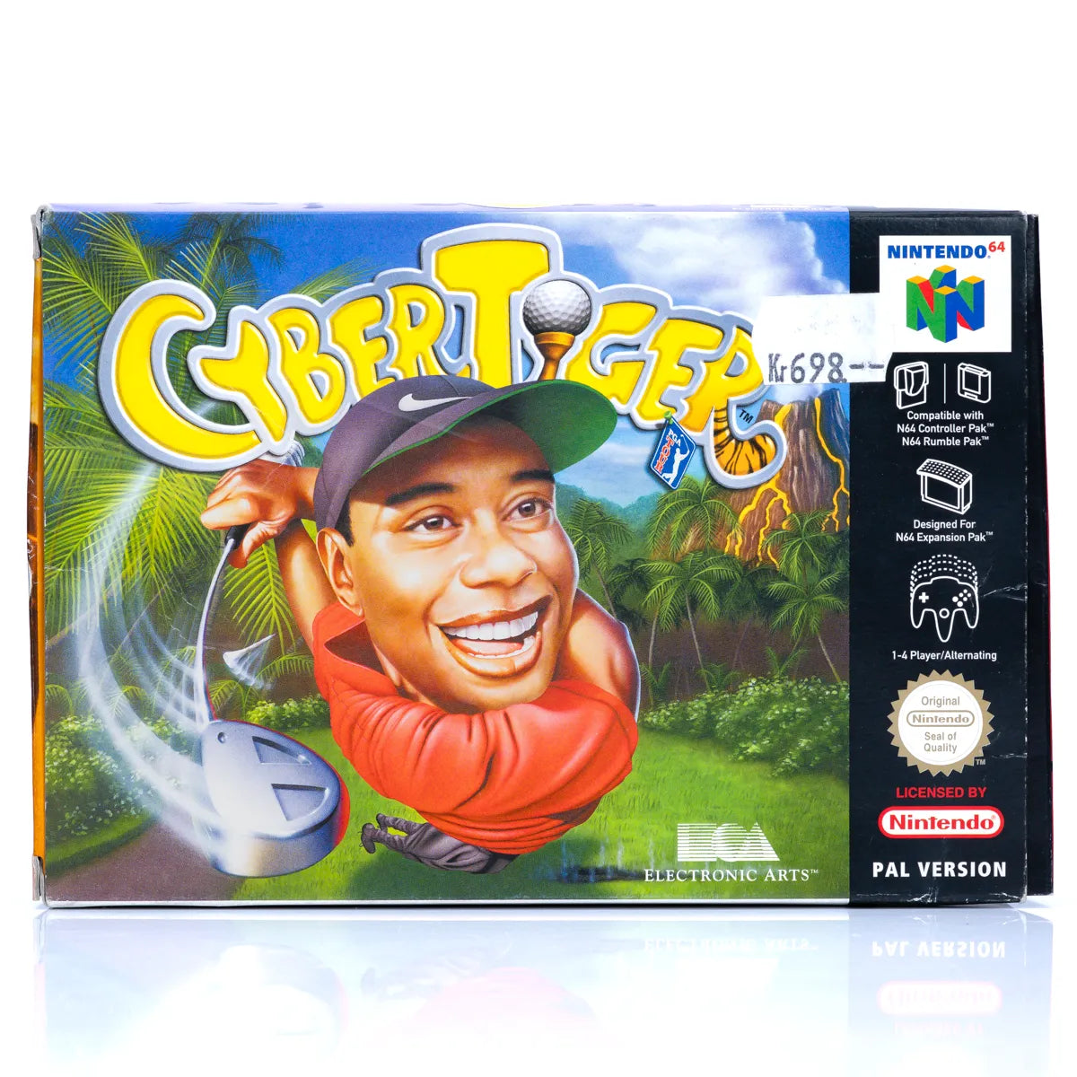 CyberTiger - N64 spill (I eske) - Retrospillkongen