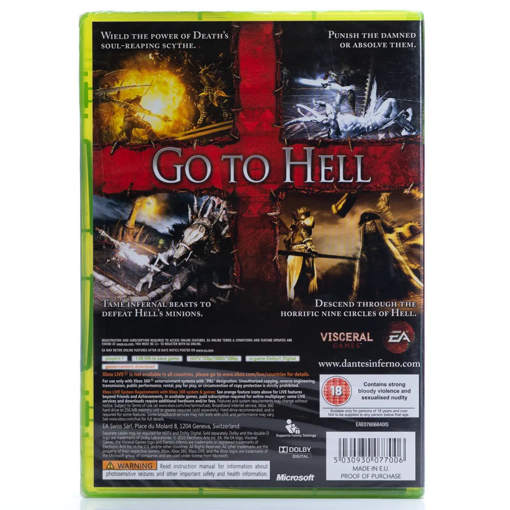 Dante's Inferno - Xbox 360 spill (Forseglet)