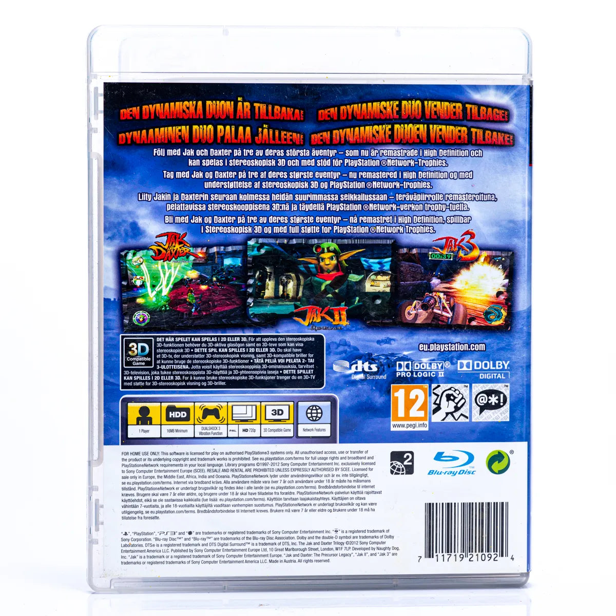 Jak and Daxter The Trilogy Classics HD - PS3 spill - Retrospillkongen