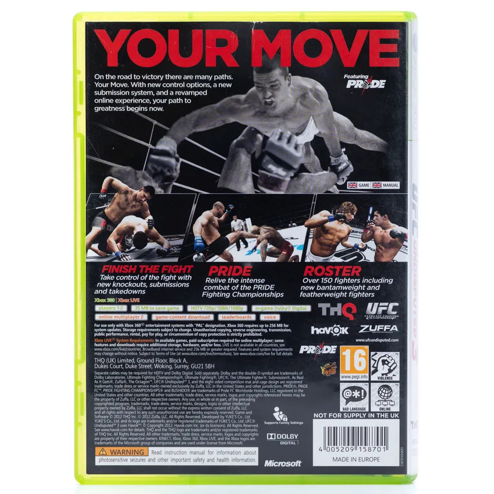 UFC Undisputed 3 - Xbox 360 spill