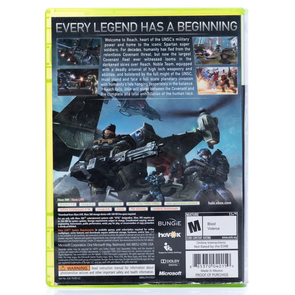 Halo: Reach - Xbox 360 spill (NTSC-U)