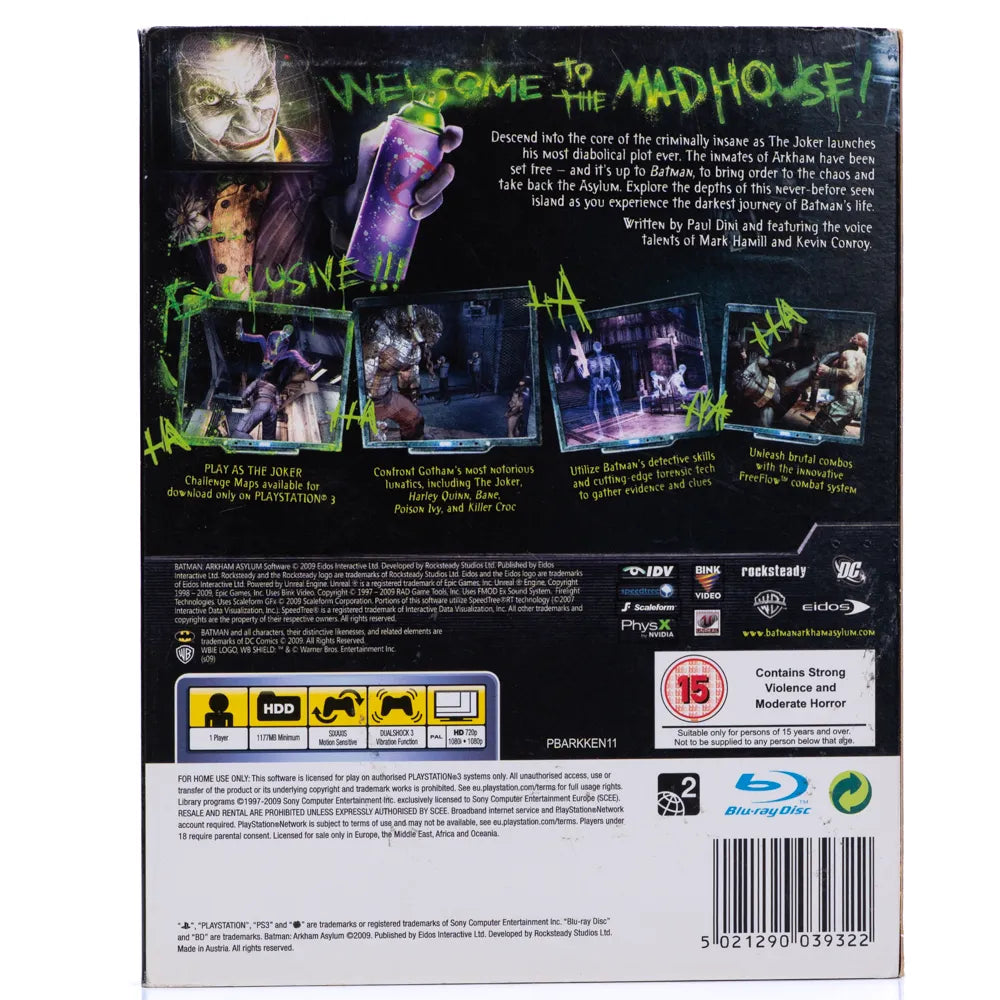 Batman: Arkham Asylum - PS3 spill - Retrospillkongen