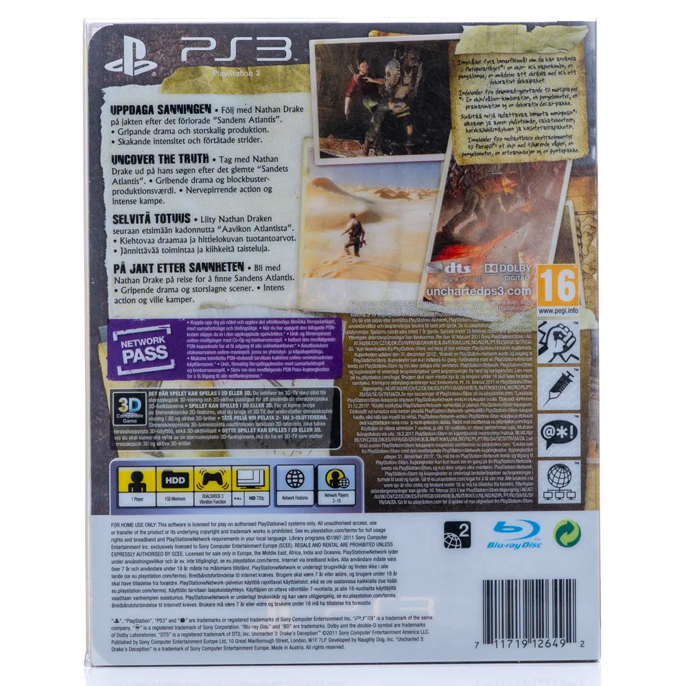 Uncharted 3: Drake’s Deception Special Edition - PS3 spill - Retrospillkongen