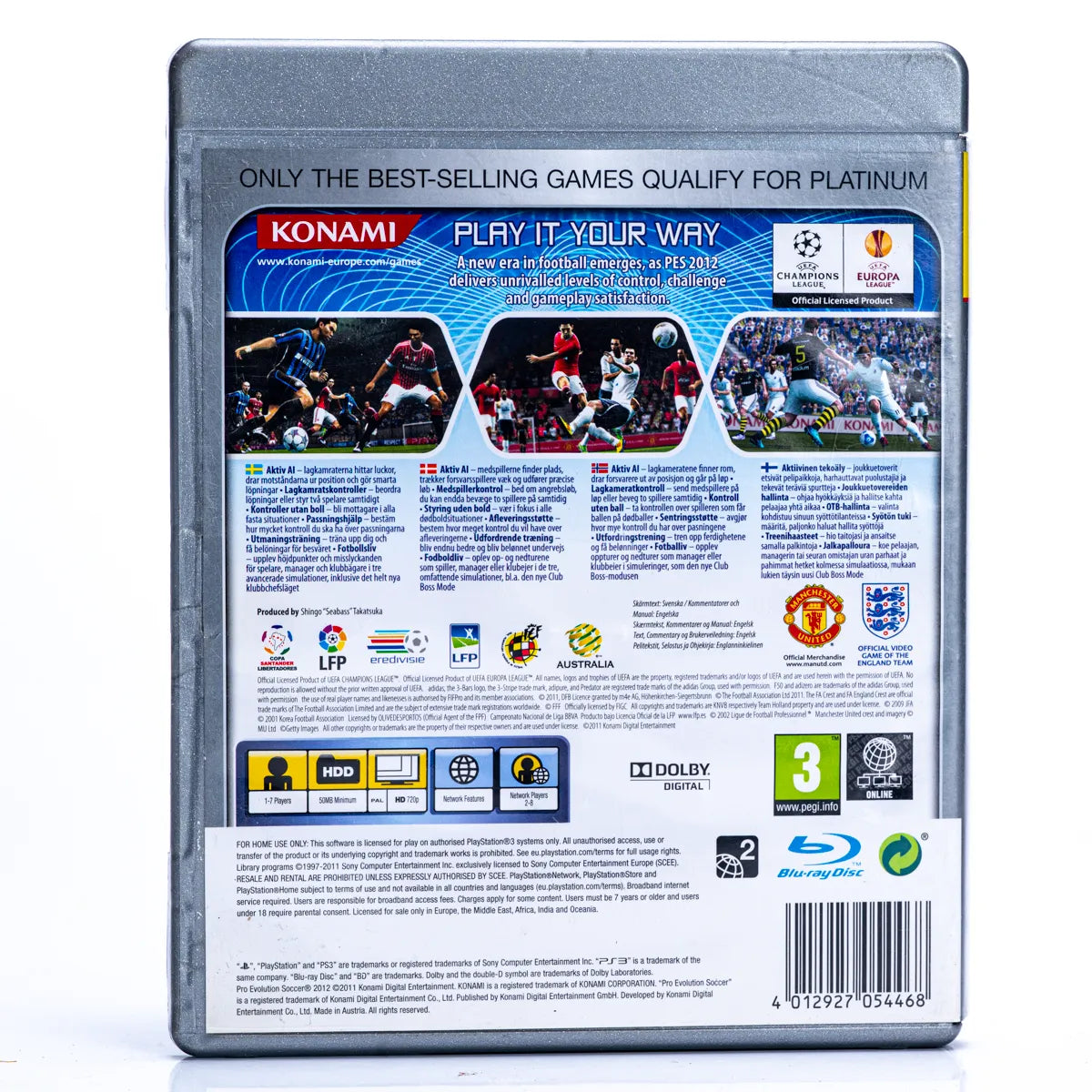 PES 2012: Pro Evolution Soccer - PS3 spill - Retrospillkongen