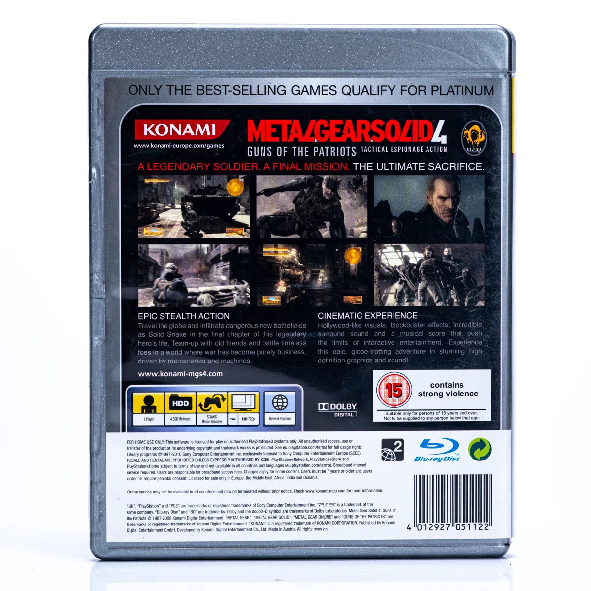 Metal Gear Solid 4 Guns of the Patriots - PS3 spill - Retrospillkongen