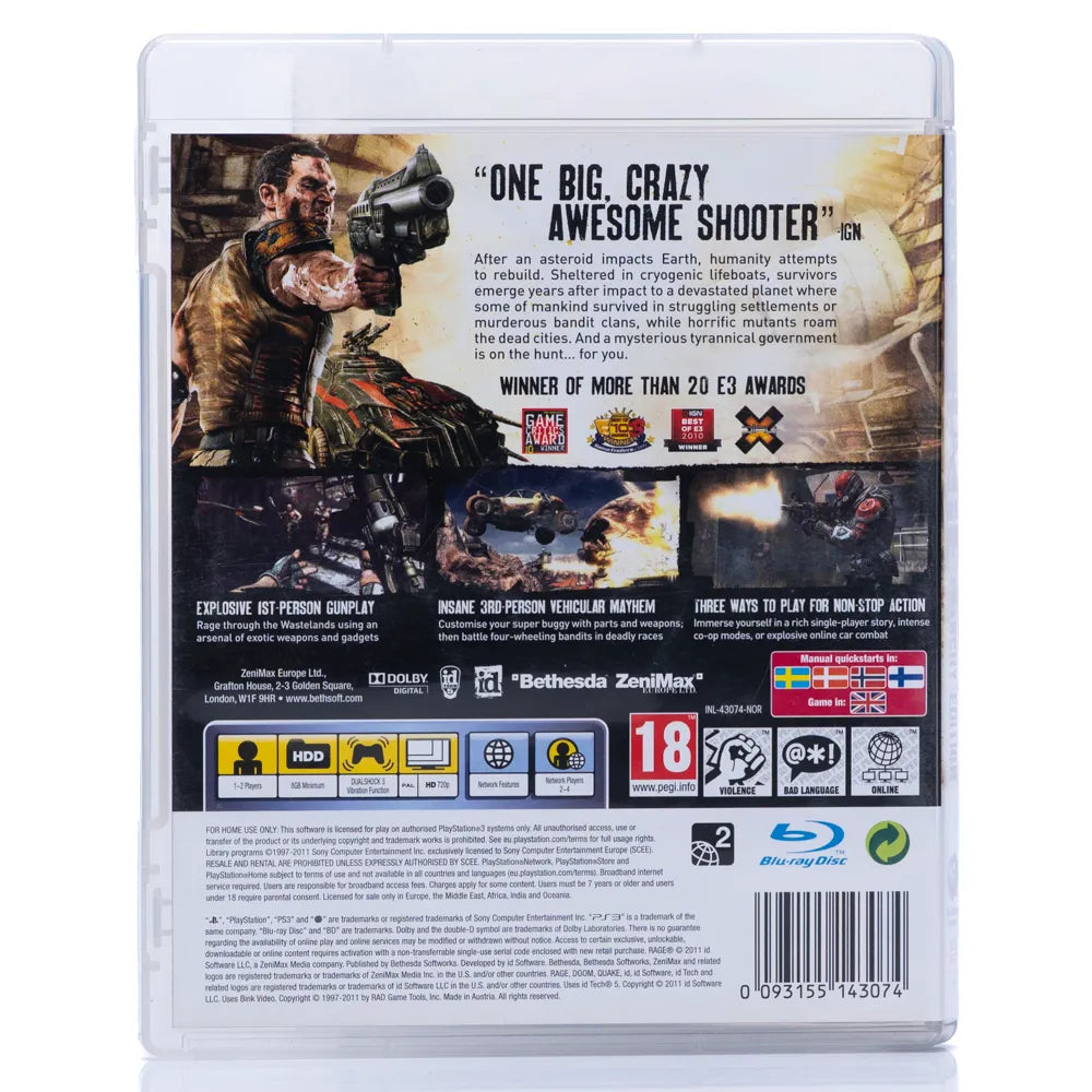 RAGE - Anarchy Edition - PS3 spill - Retrospillkongen