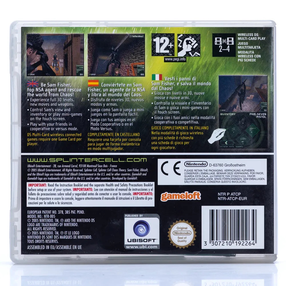 Tom Clancy’s Splinter Cell: Chaos Theory - Nintendo DS spill - Retrospillkongen