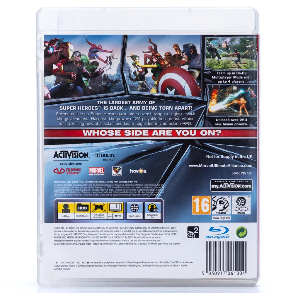 Marvel Ultimate Alliance 2 - PS3 spill - Retrospillkongen