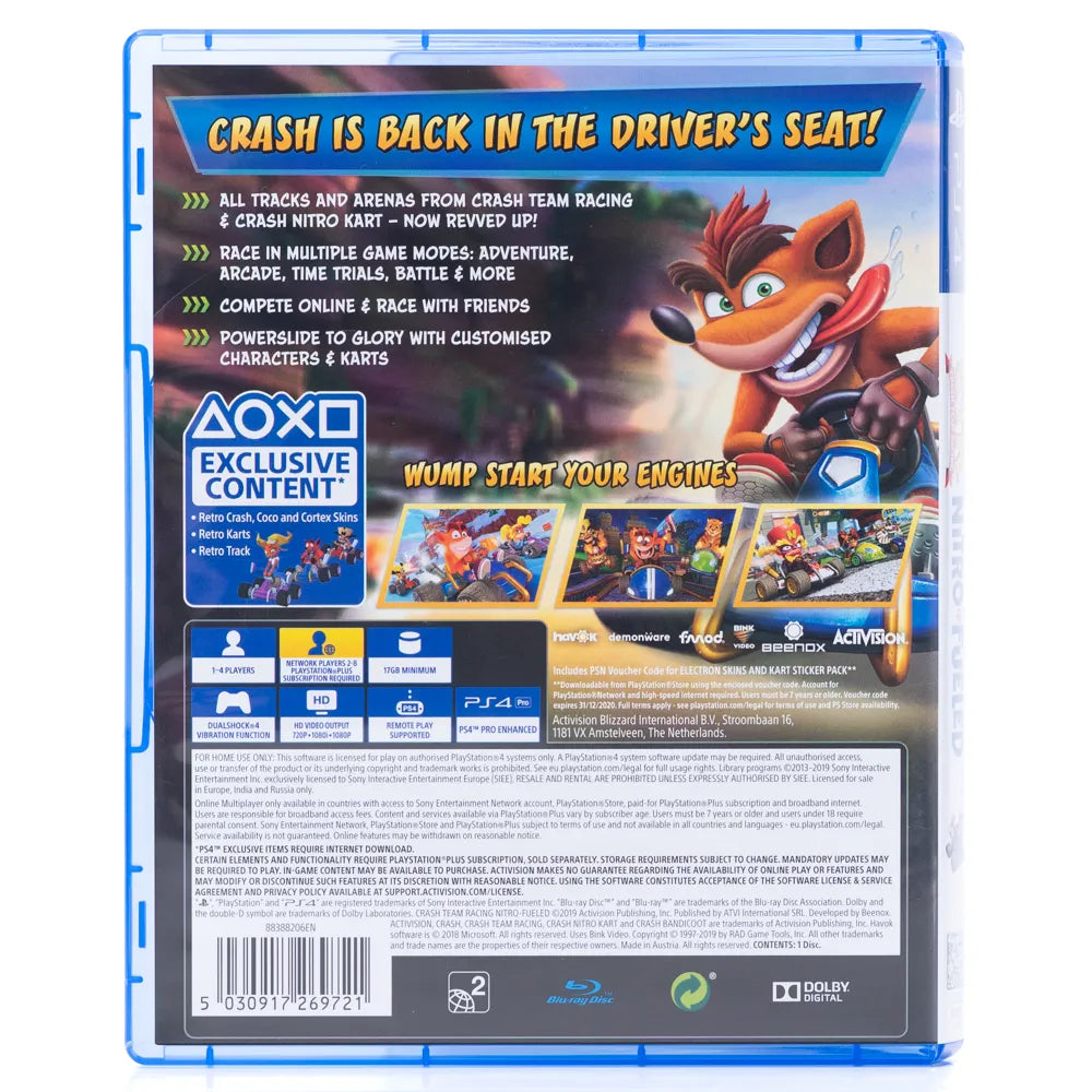 Crash Team Racing Nitro-Fueled - PS4 spill - Retrospillkongen