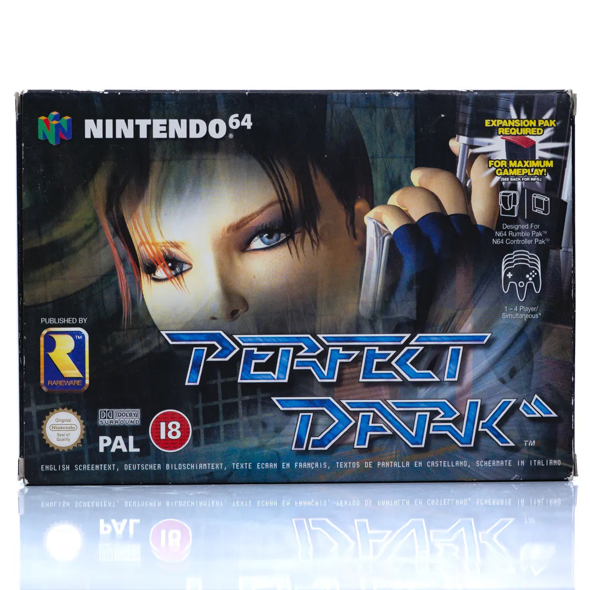 Perfect Dark - N64 spill (I Eske) - Retrospillkongen