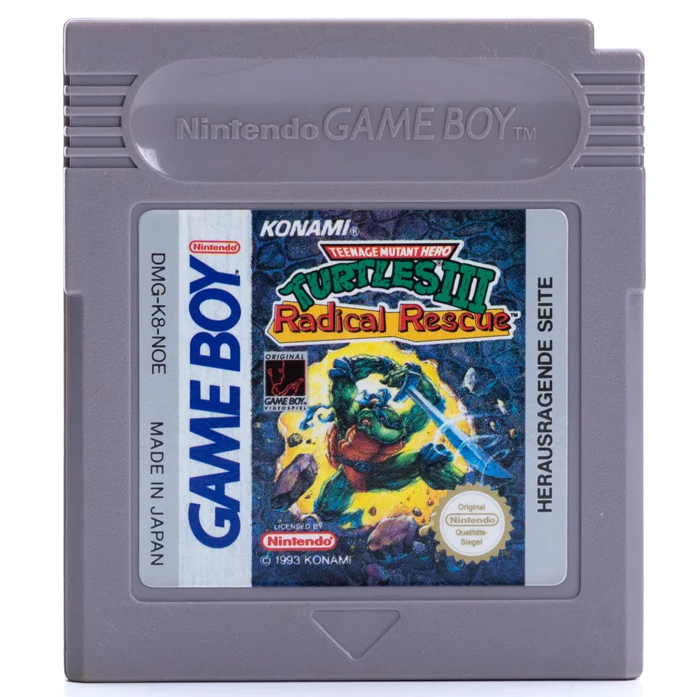 Teenage Mutant Hero Turtles III: Radical Rescue - Game Boy spill - Retrospillkongen