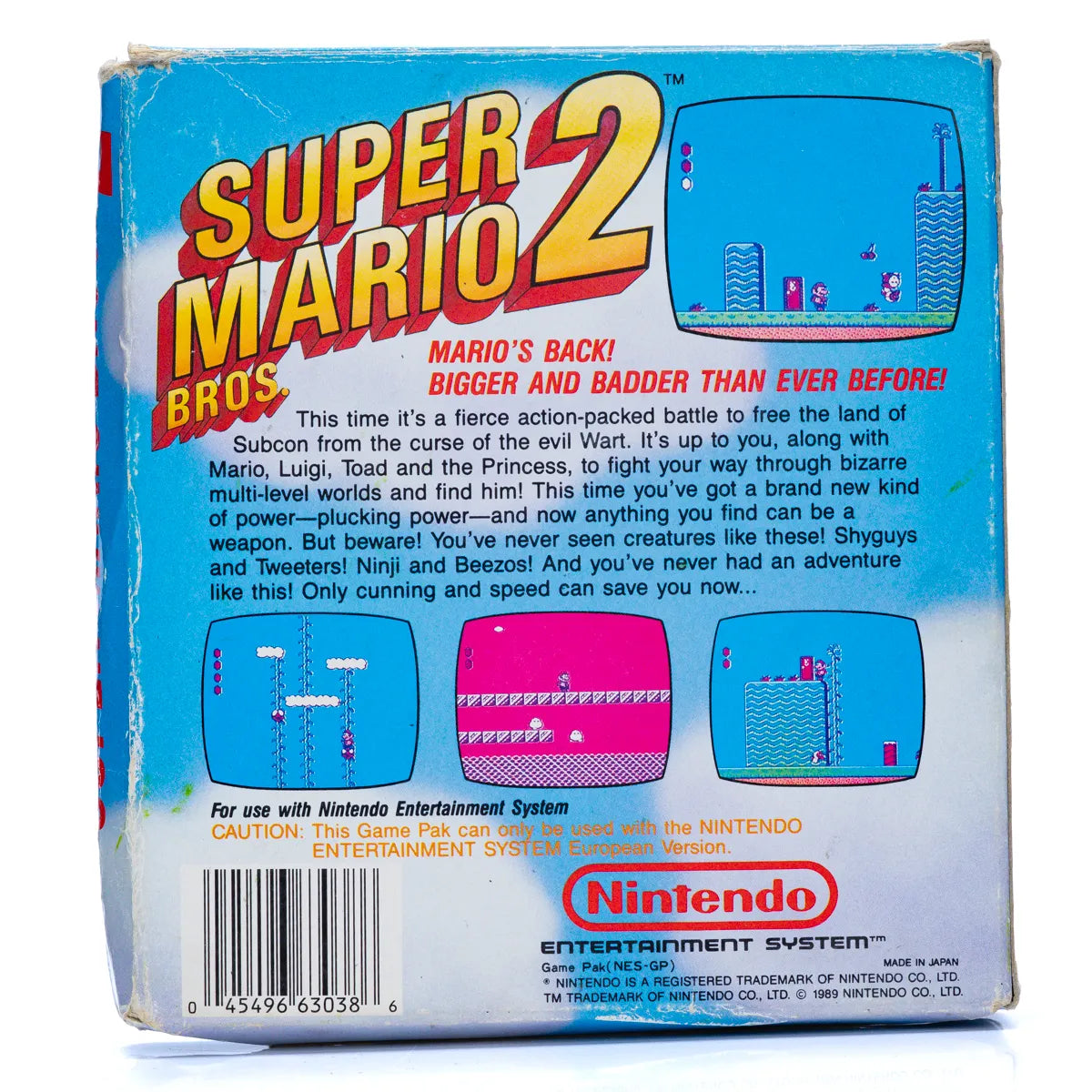 Super Mario Bros. 2 - NES spill (I Eske) - Retrospillkongen