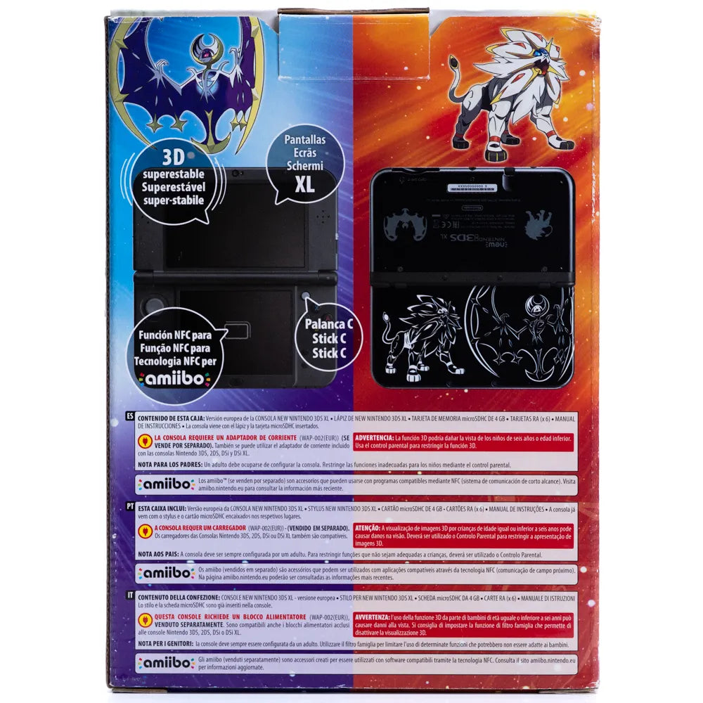 New Nintendo 3DS XL Pokémon Sun and Moon Limited Edition i Eske - Retrospillkongen
