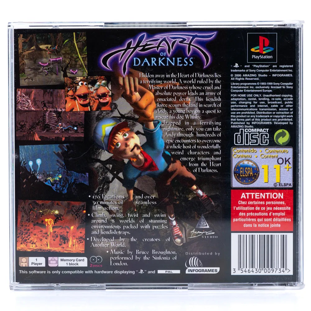 Heart of Darkness - PS1 Spill - Retrospillkongen