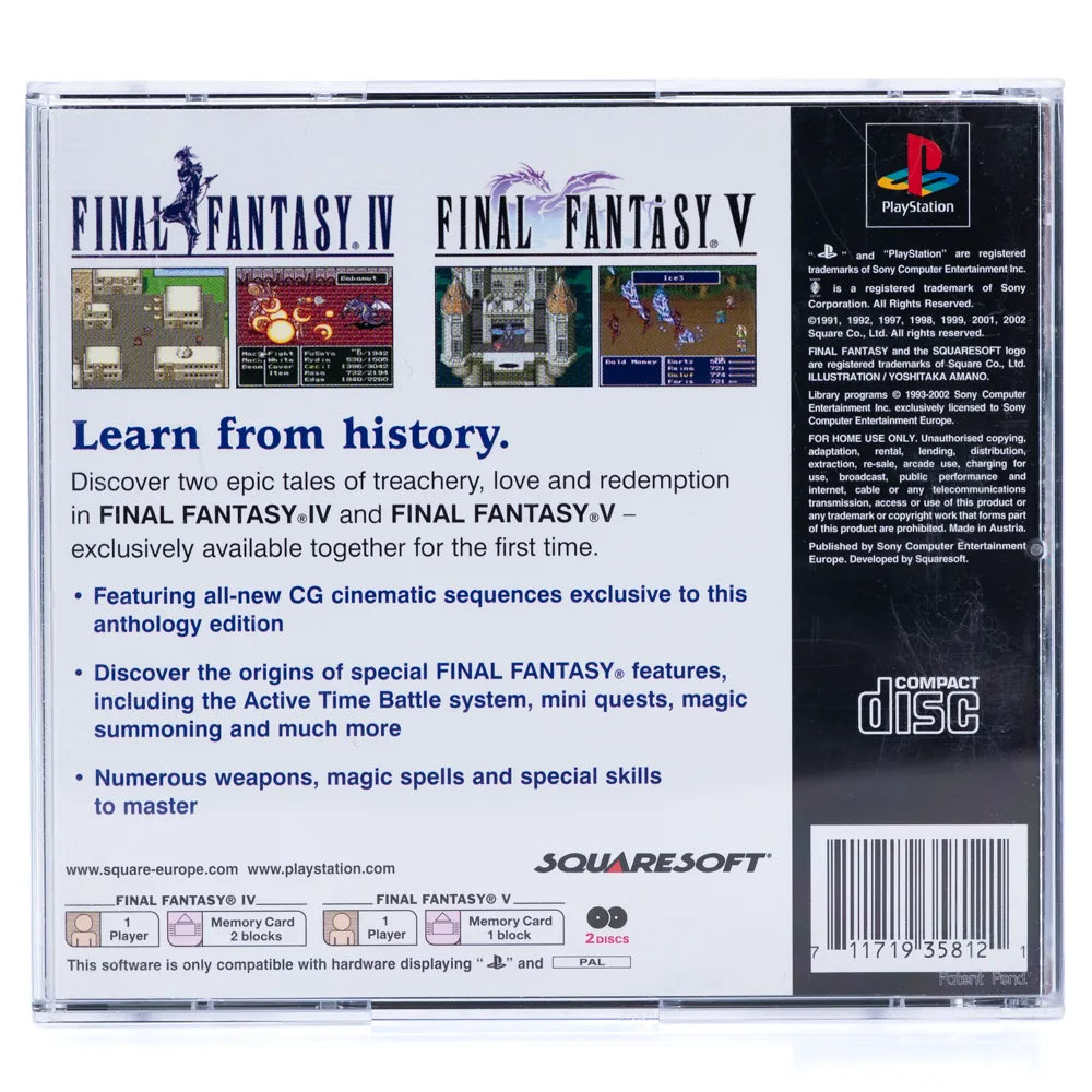 Final Fantasy Anthology: European Edition - PS1 spill - Retrospillkongen