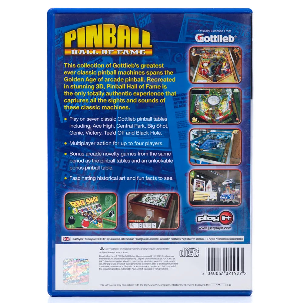 Pinball Hall of Fame: The Gottlieb Collection - PS2 spill - Retrospillkongen