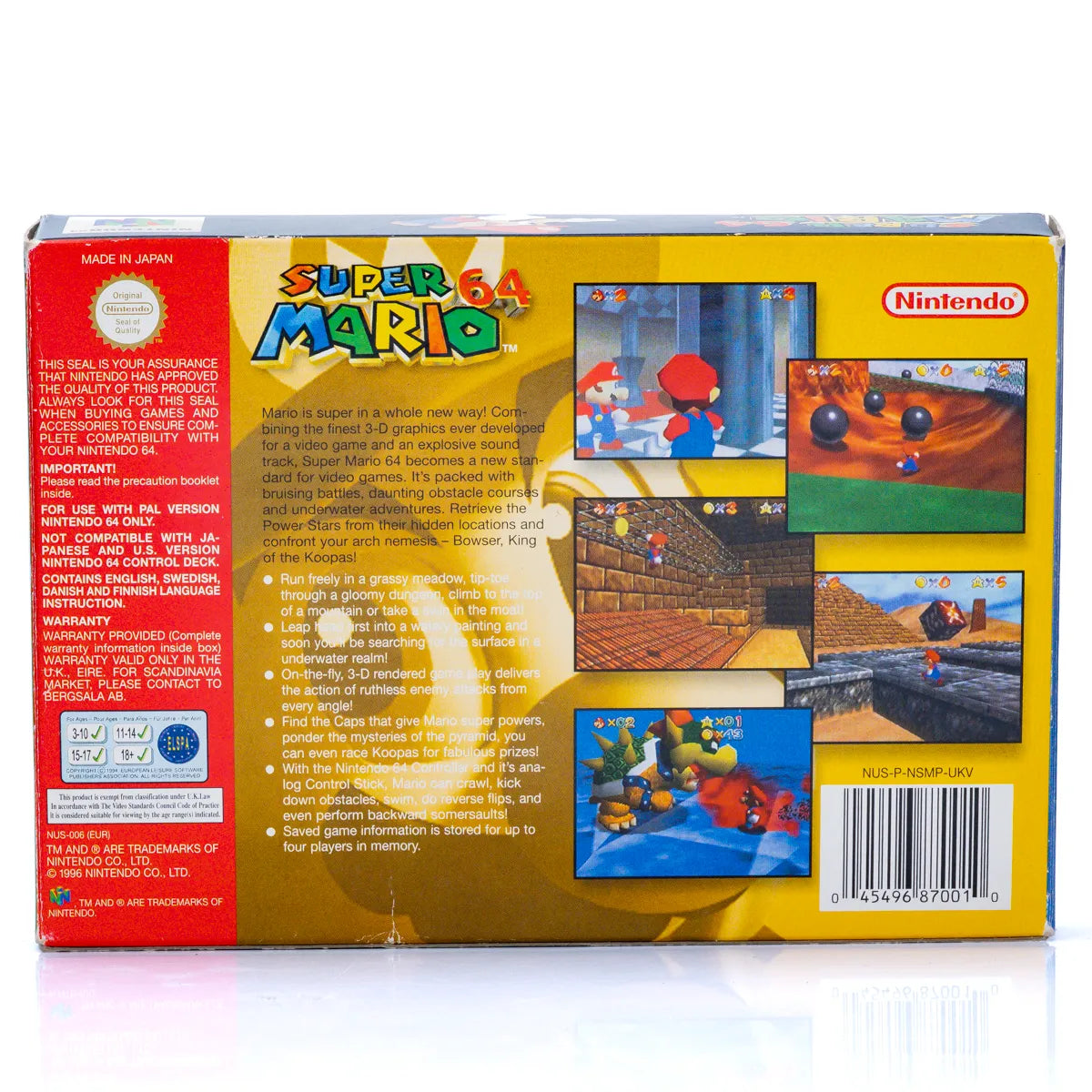Super Mario 64 - N64 spill (I eske) - Retrospillkongen