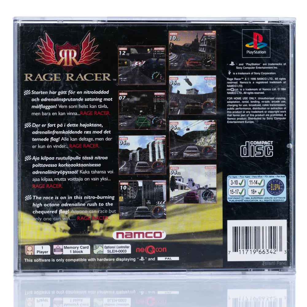 Rage Racer - PS1 spill - Retrospillkongen