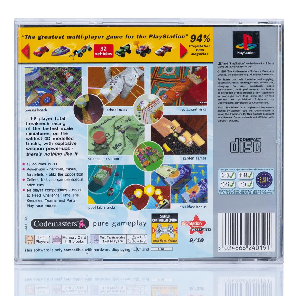 Micro Machines V3 - PS1 spill - Retrospillkongen