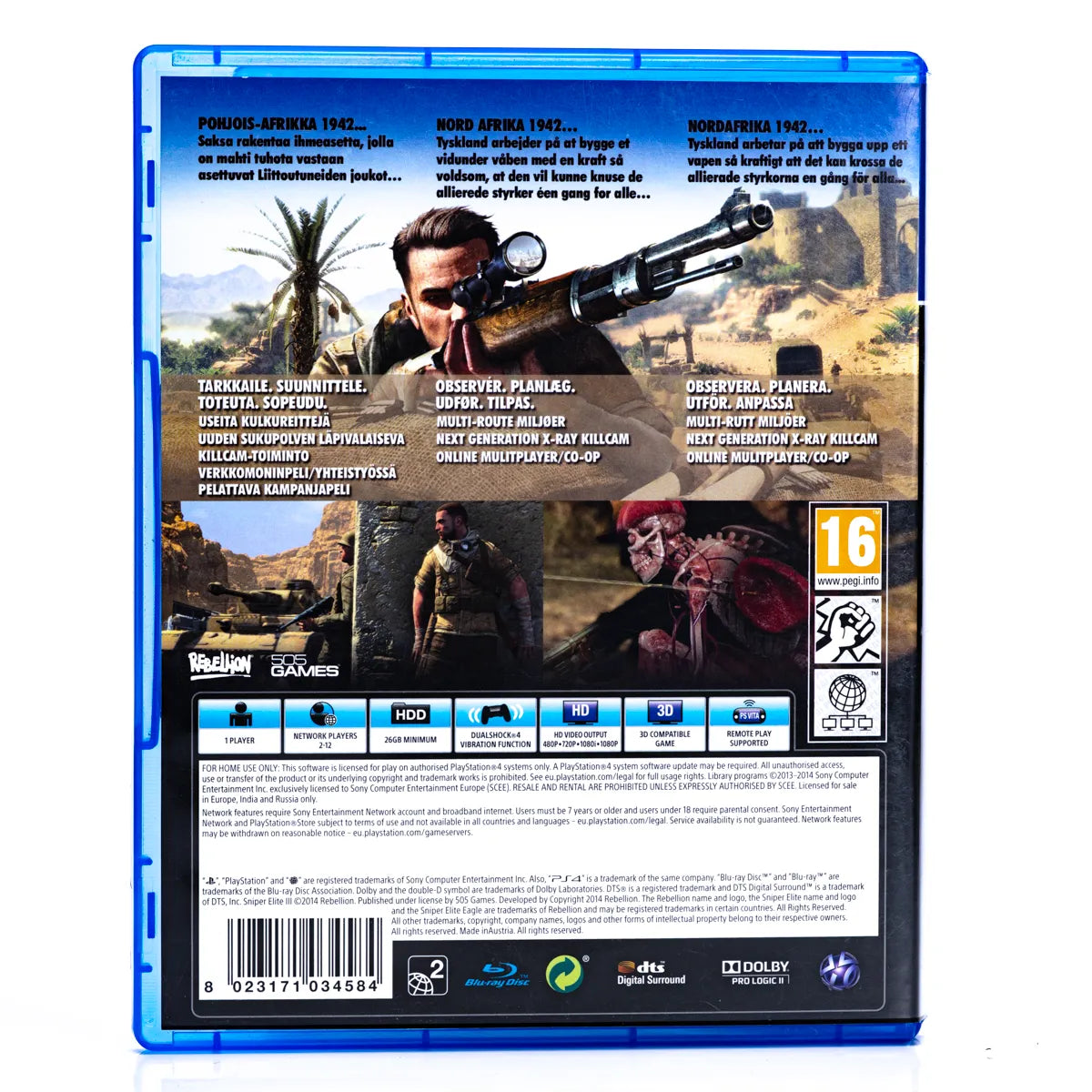 Sniper Elite III - PS4 Spill