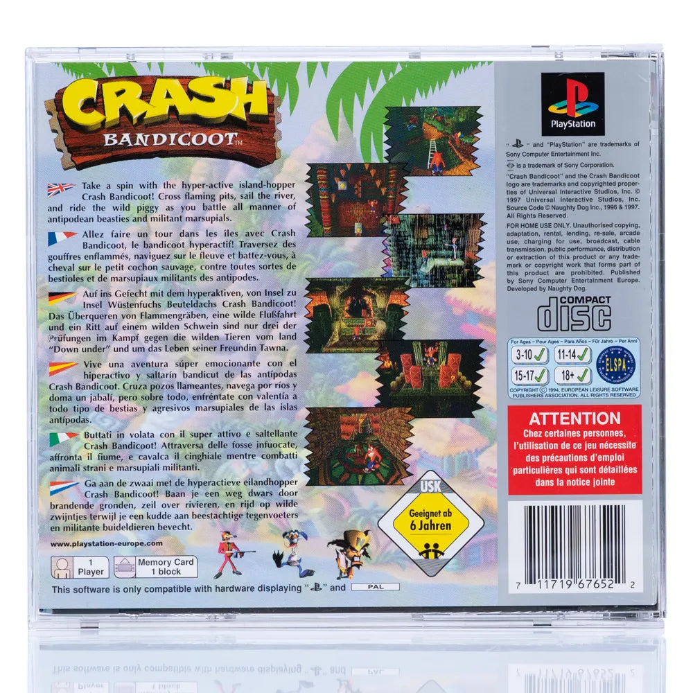 Crash Bandicoot - PS1 spill - Retrospillkongen