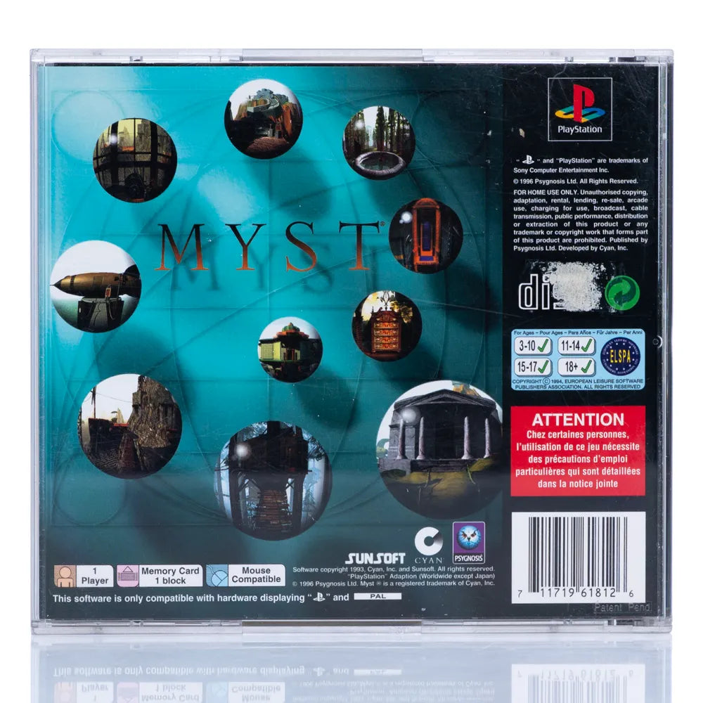 Myst - PS1 spill - Retrospillkongen