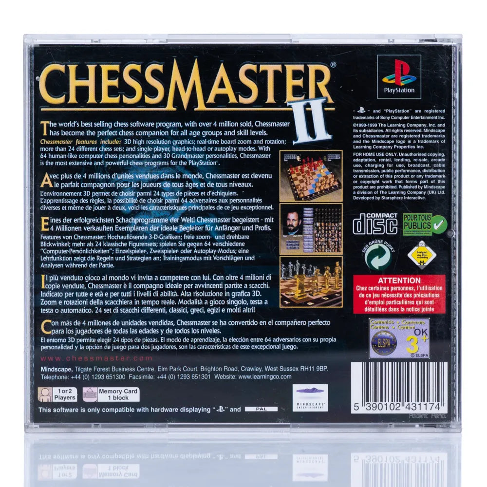 Chessmaster II - PS1 spill - Retrospillkongen