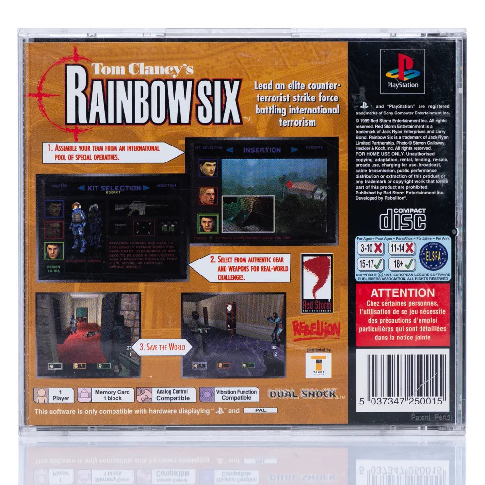 Tom Clancy's Rainbow Six - PS1 Spill - Retrospillkongen