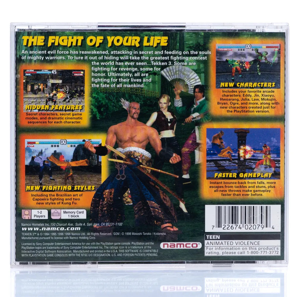 Tekken 3 (NTSC-U) - PS1 spill - Retrospillkongen