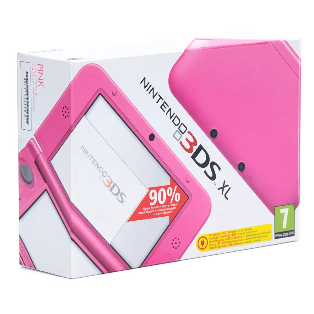 Nintendo 3DS XL Rosa Konsoll m/Strømadapter (Komplett i Eske) - Retrospillkongen