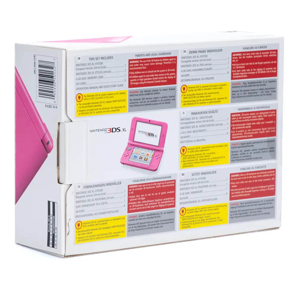 Nintendo 3DS XL Rosa Konsoll m/Strømadapter (Komplett i Eske) - Retrospillkongen